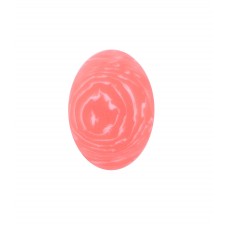 Cabochon Polaris oval, korallrot, 13x18mm
